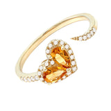 Yellow Gold Heart Ring