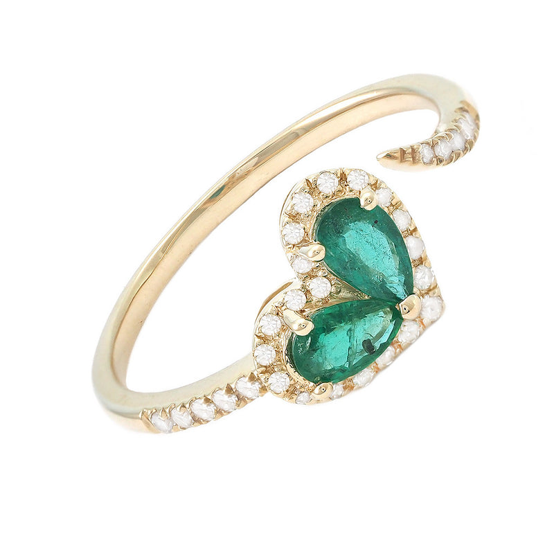 Yellow Gold Heart Ring