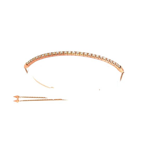 Rose Gold Diamond Flexible Bracelet