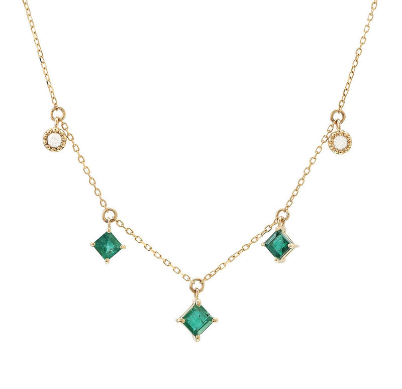 3 Emerald Necklace