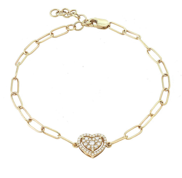 Chunky Heart Bracelet