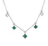 3 Emerald Necklace