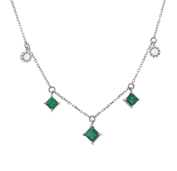 3 Emerald Necklace