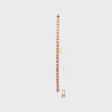 Rose Gold Diamond Flexible Bracelet