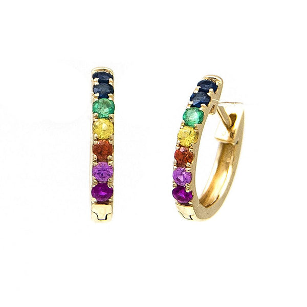 Rainbow hoop Earrings