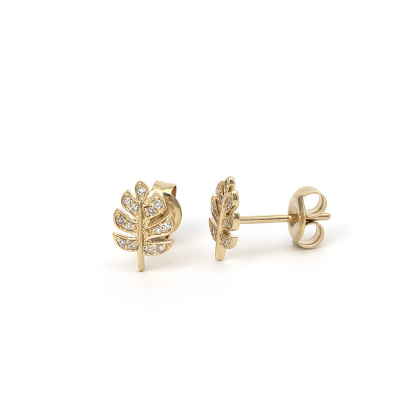 Leaf Diamond Earring