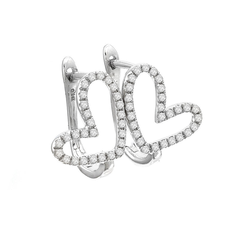 Diamond Heart Earring