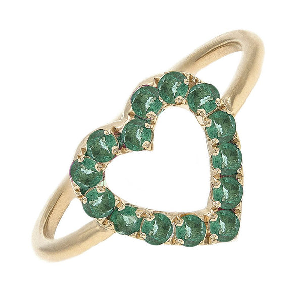 Green Heart Ring