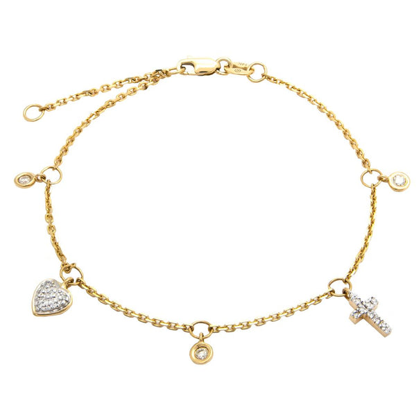 Cross Charm Bracelet