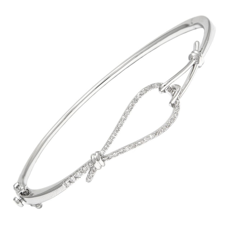 Knot Diamond Bangle