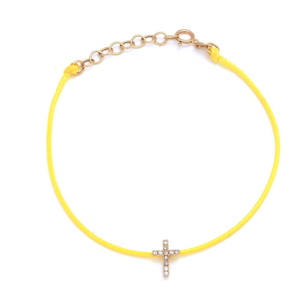 Yellow Cross Bracelet