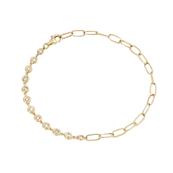 Yellow Gold Clip Bracelet