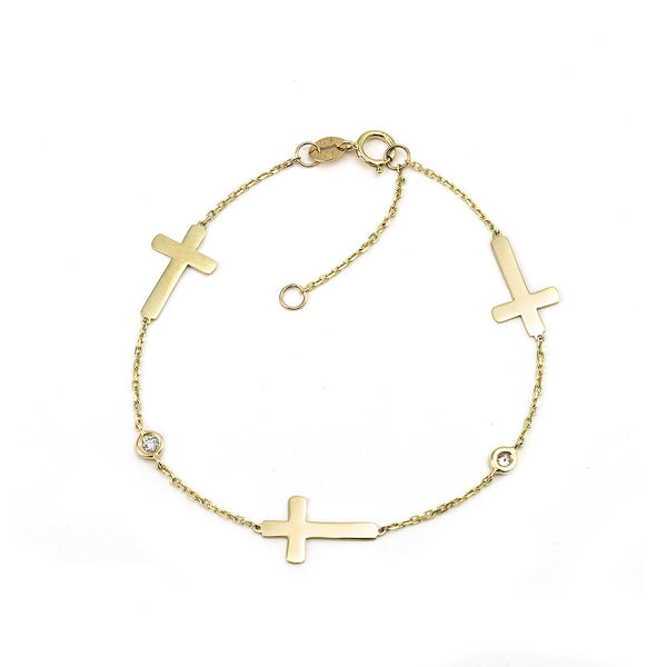 Three Crosses Bracelet