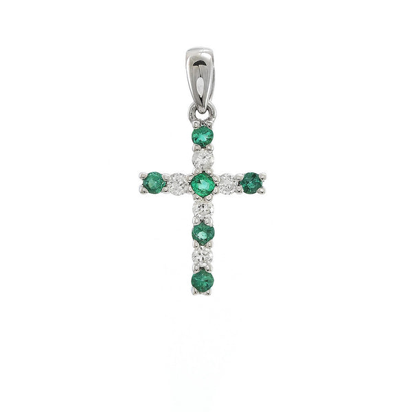 Emerald Cross Pendant