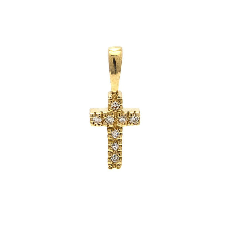 Yellow Gold Cross Charm