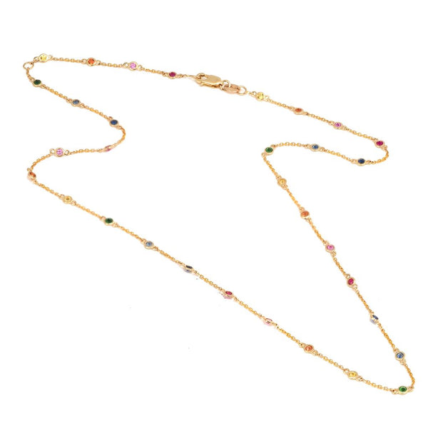 Rainbow Multi-Gem Necklace