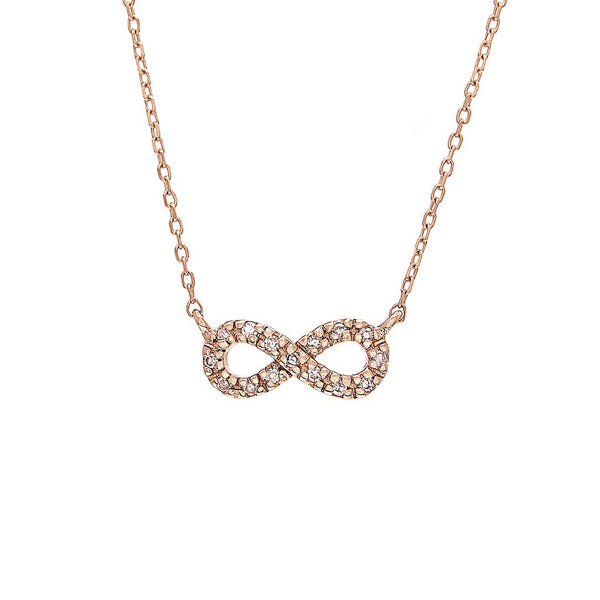 Rose Gold Infinity Necklace