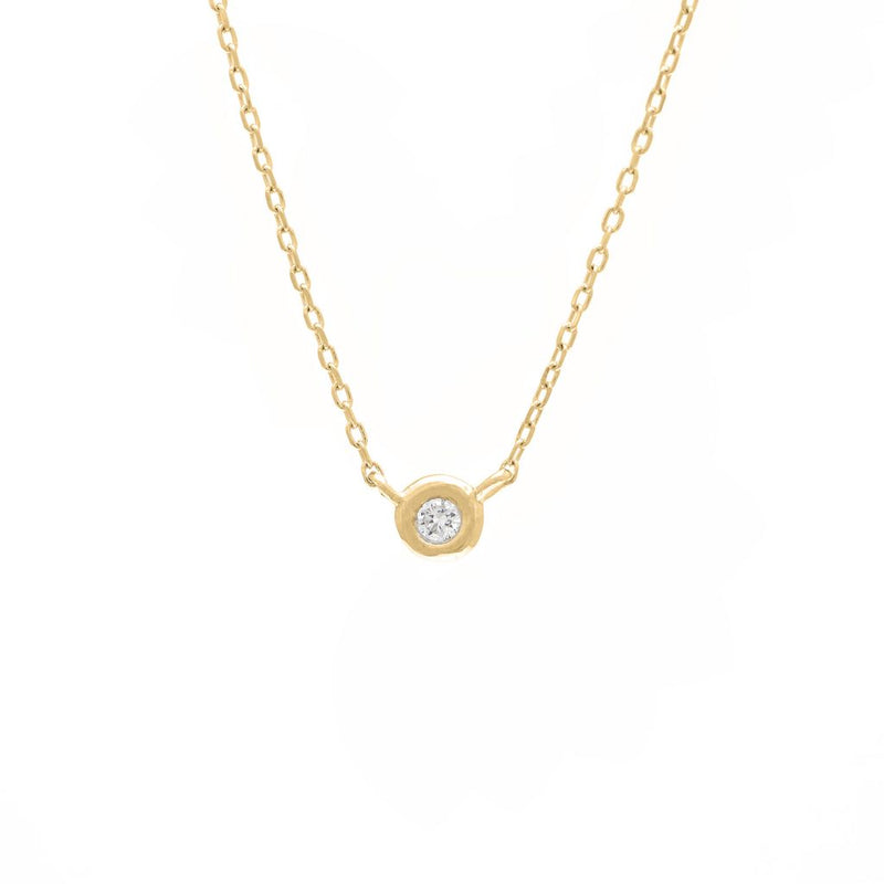 Round Mini Diamond Necklace