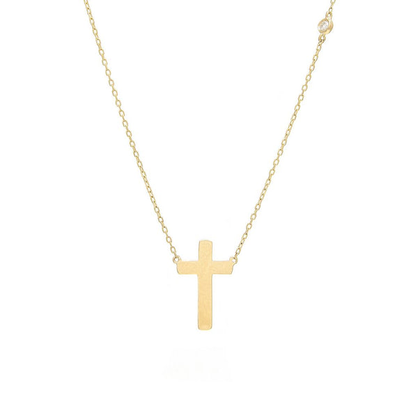 Single Cross Necklace