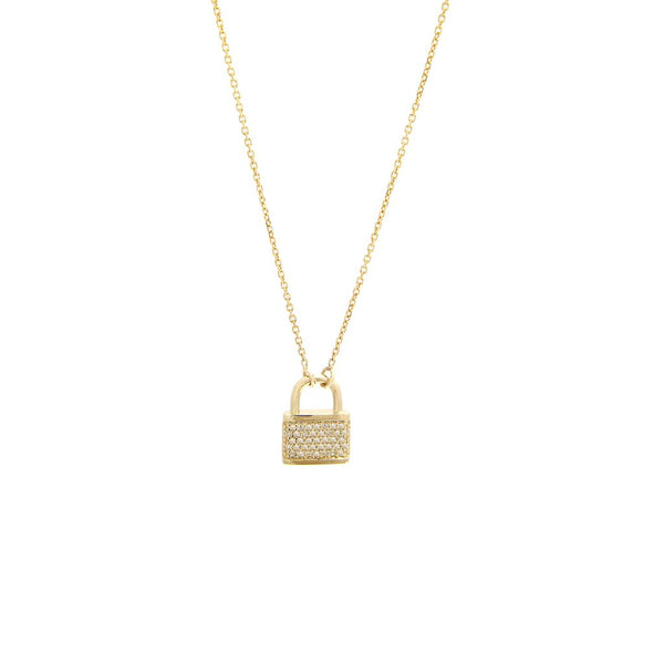 Lock Gold Necklace