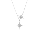 White Gold Star Necklace