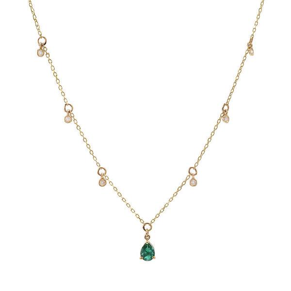 Emerald Drop Necklace