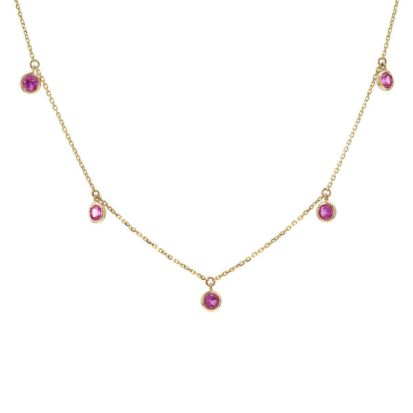 Pink Topaz Necklace