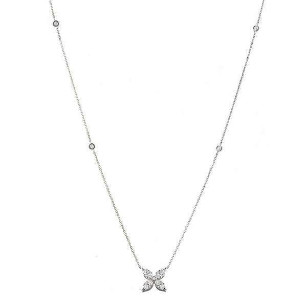 Flower Diamond Necklace