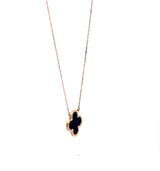 One Big Clover Necklace Yellow Gold