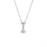 White Gold Initial Necklace