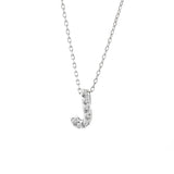 White Gold Initial Necklace