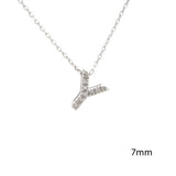 White Gold Initial Necklace